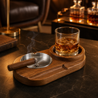 The Brutalist Cast Metal & Ceramic Cigar Catchall