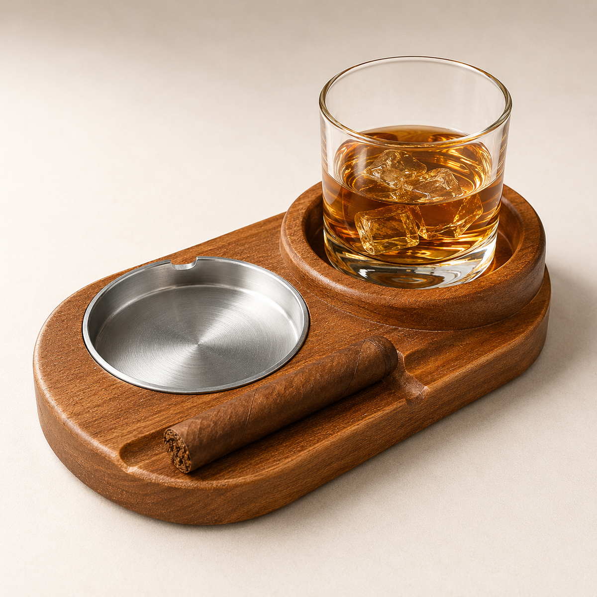 The Brutalist Cast Metal & Ceramic Cigar Catchall
