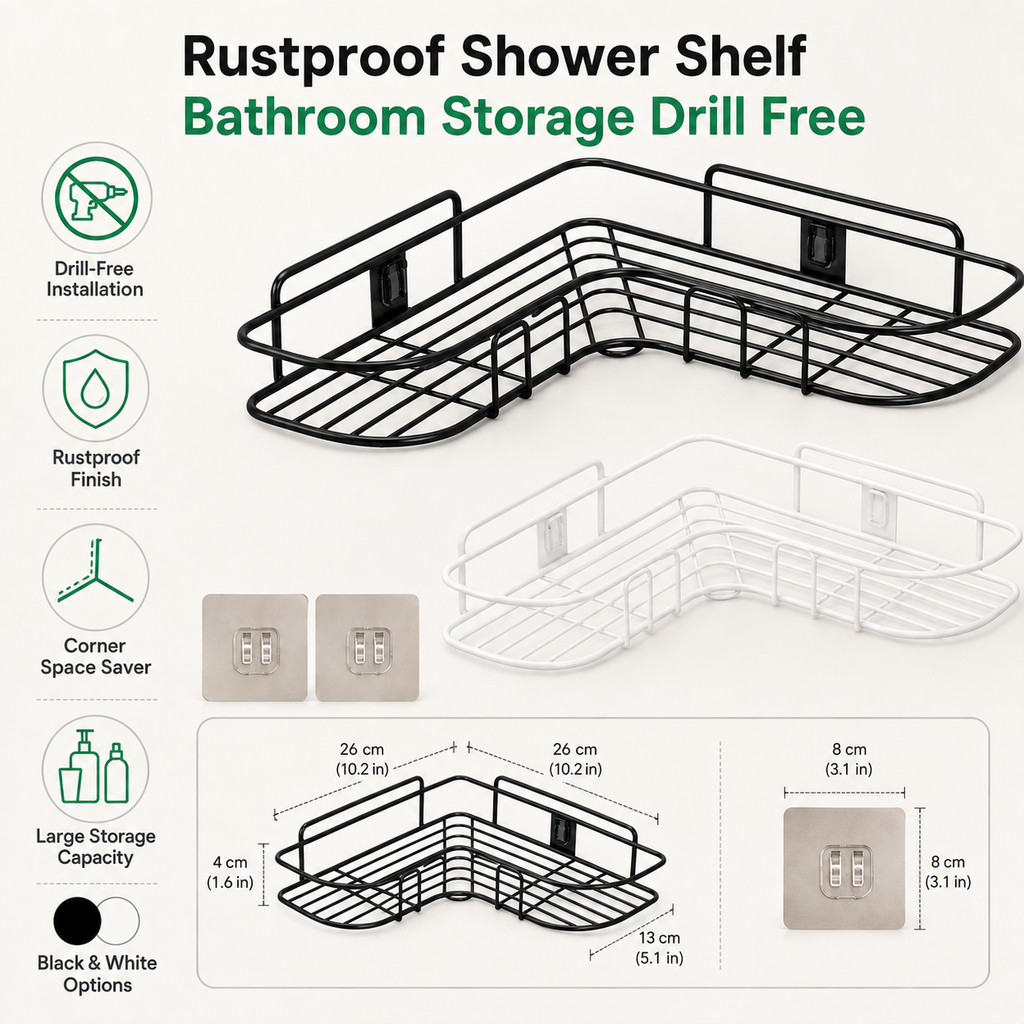 The Minimalist Floating Bath Caddy & Shelf