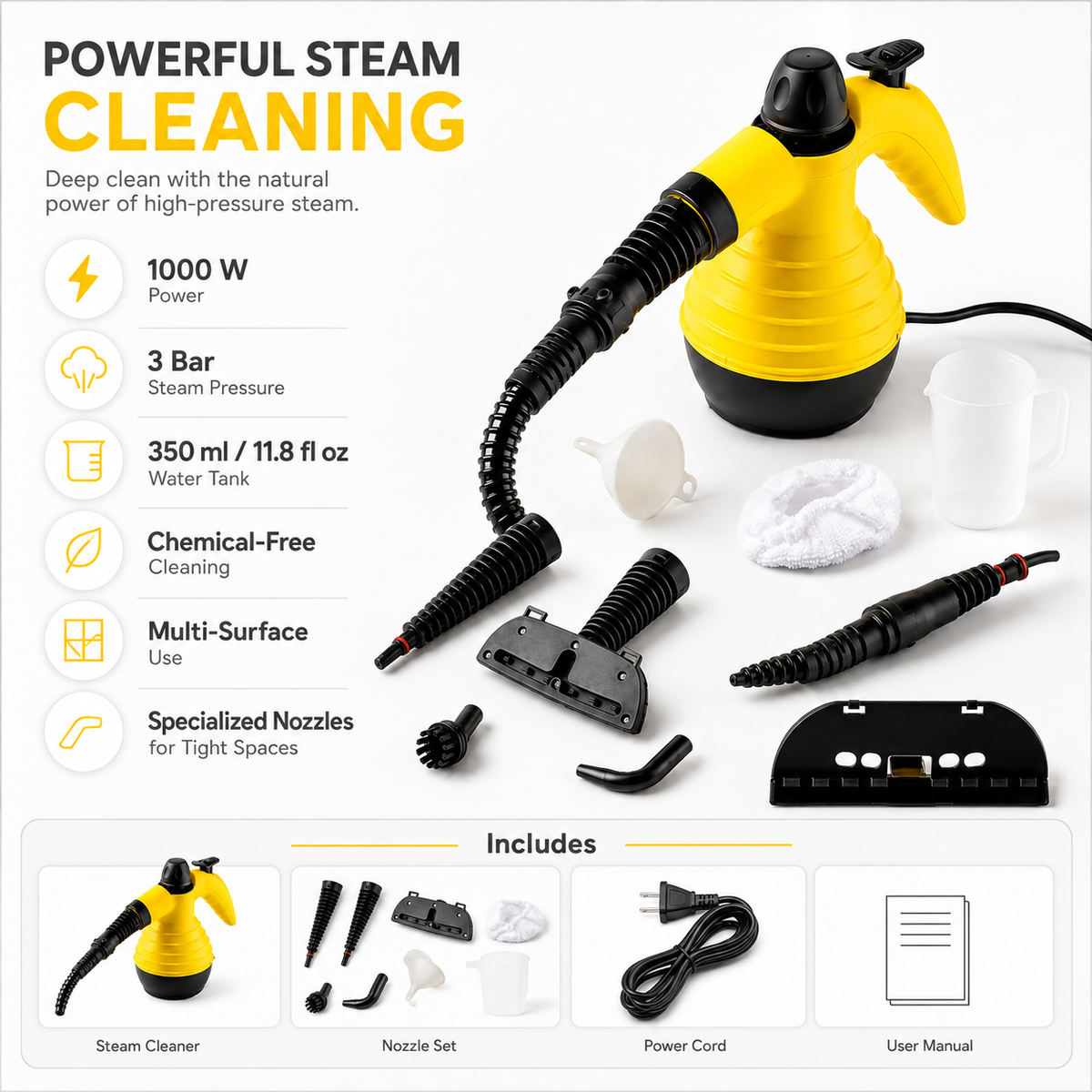 The VapourPro High-Pressure Steam Sanitizer