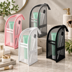 The Executive Vegan Leatherette Vanity Organizer Case - Detail View