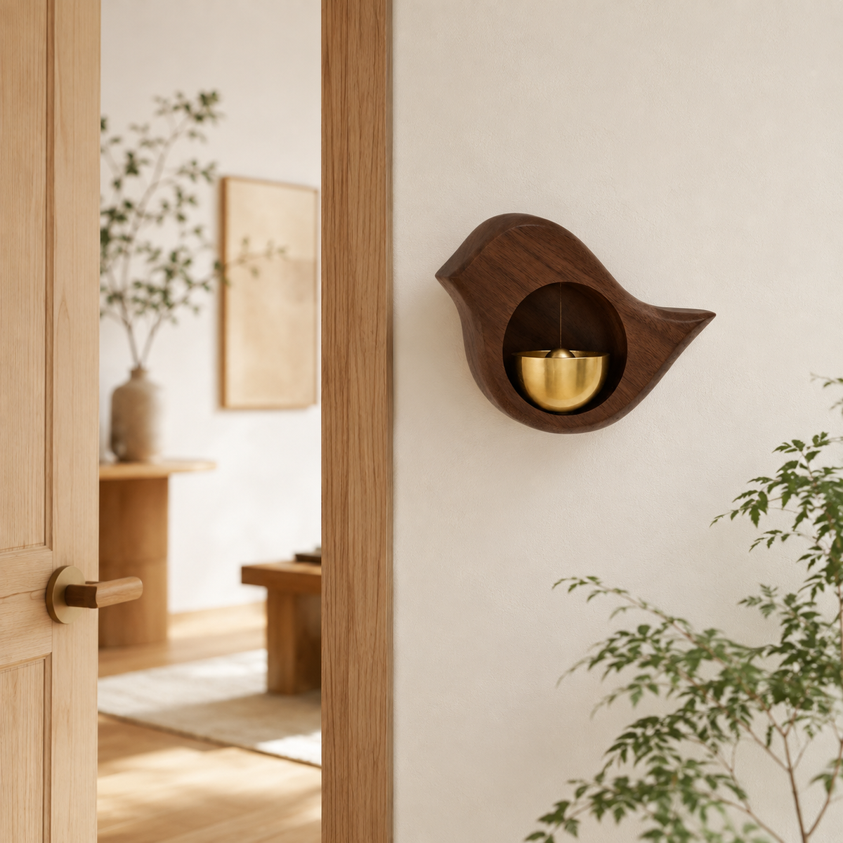 The Nordic Brass & Walnut Acoustic Chime