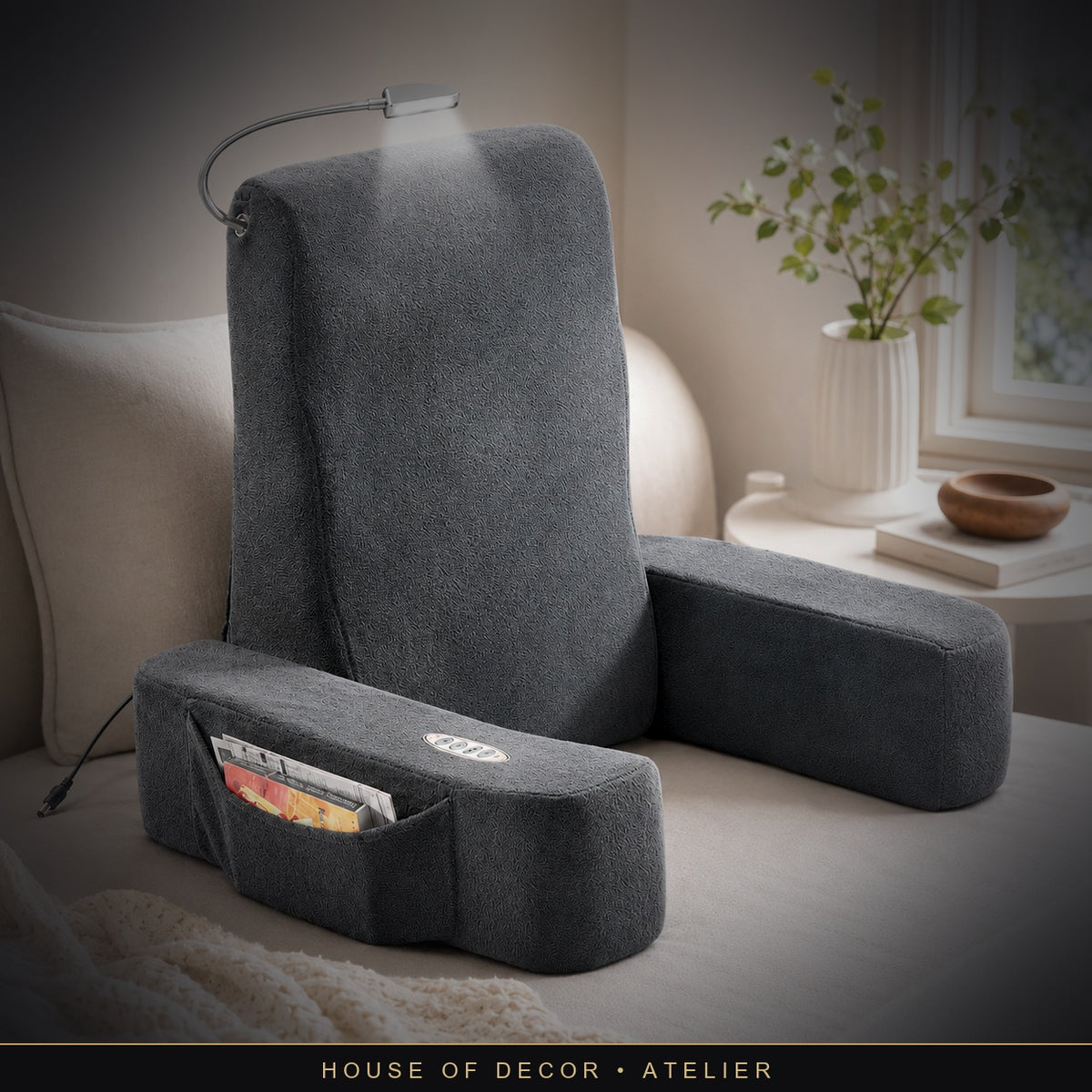 The Sanctuary Heated Ergonomic Lumbar Lounge Support