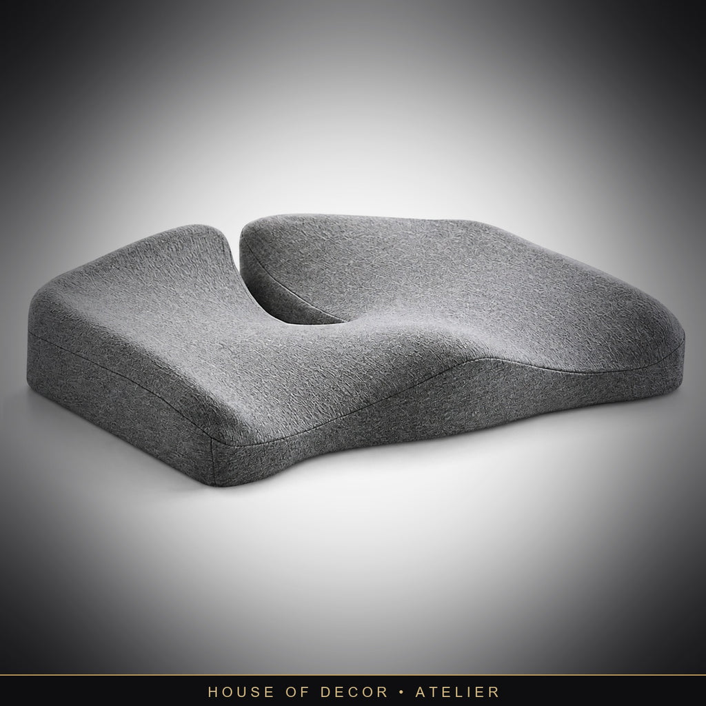 The Ergonomic Charcoal Velvet Lounge & Posture Cushion