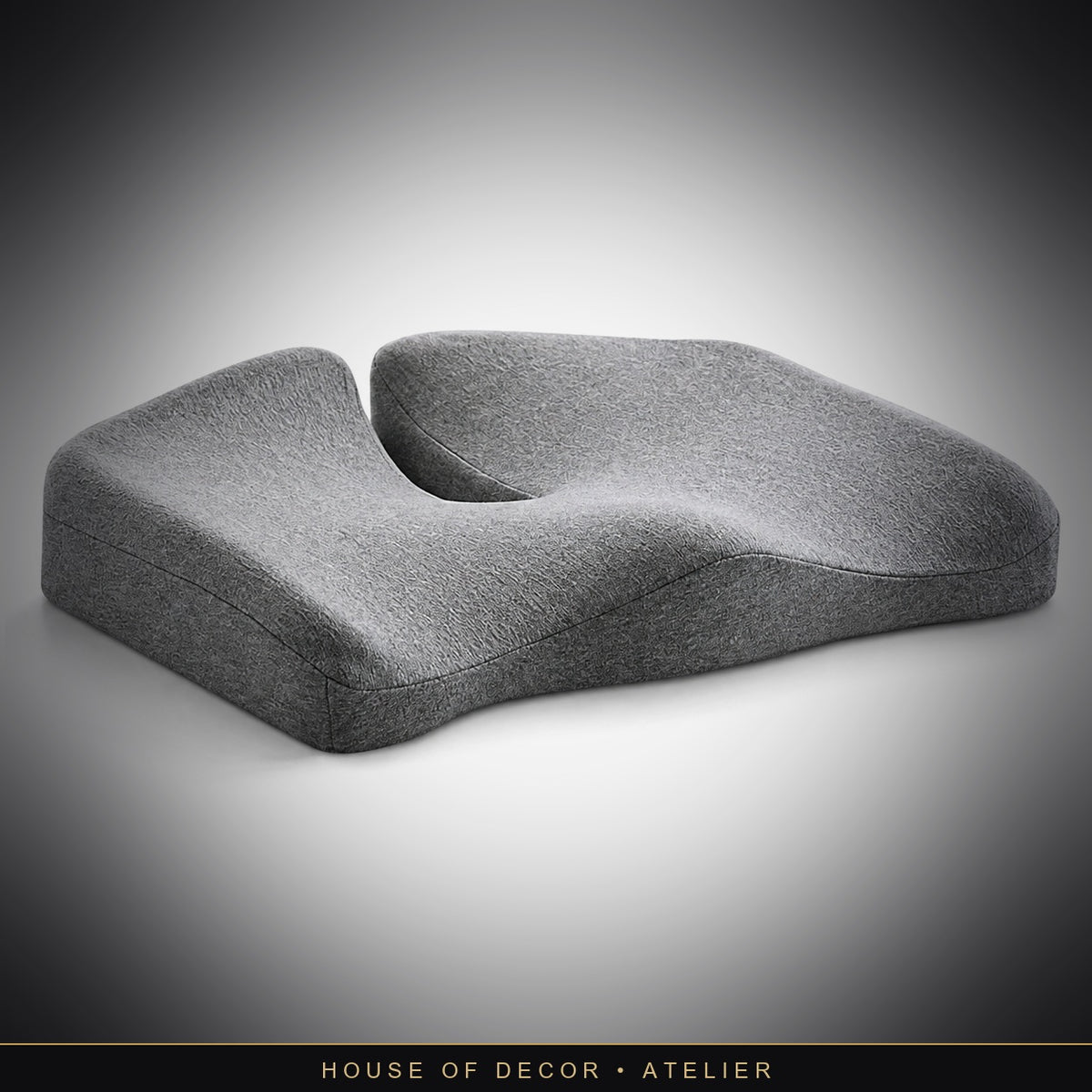 The Ergonomic Charcoal Velvet Lounge & Posture Cushion