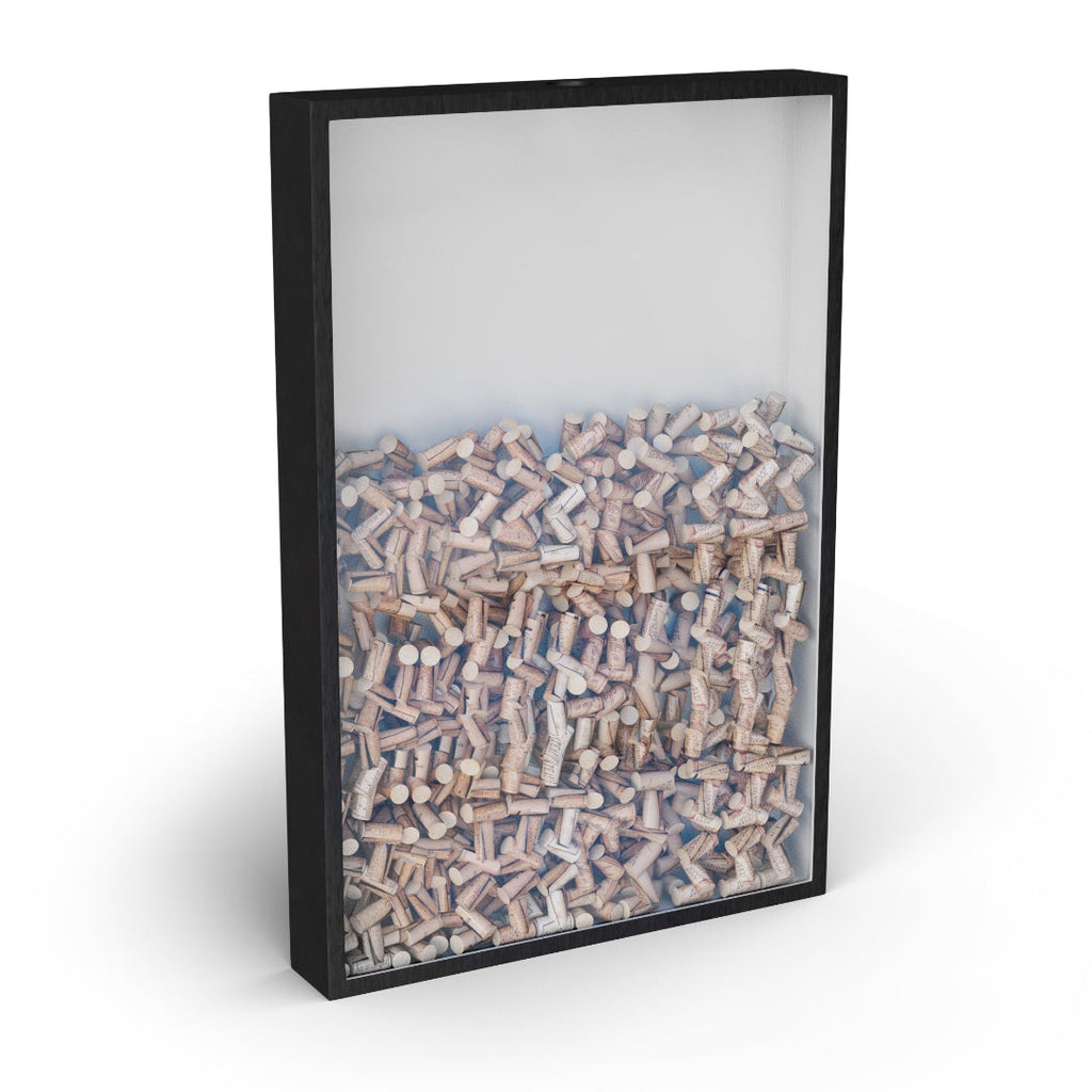 The Sommelier Handcrafted Solid Wood Wine Cork Keepsake Frame - Detail View